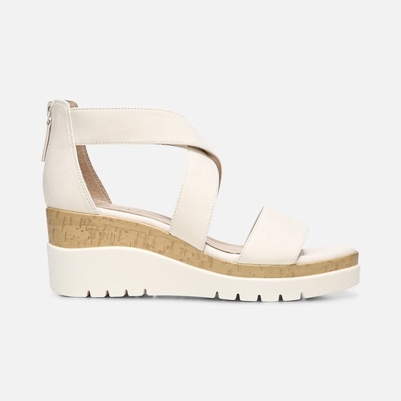 Naturalizer women shoes Platform Wedge with Crisscross Straps Zise 10 wide - Picture 7 of 16